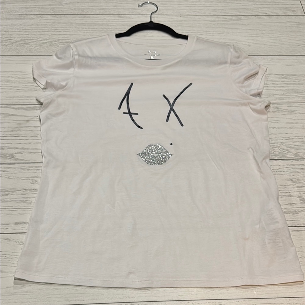 Women's White Graphic Tee